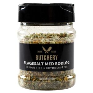 Flagesalt med rødløg & urter i strødåse