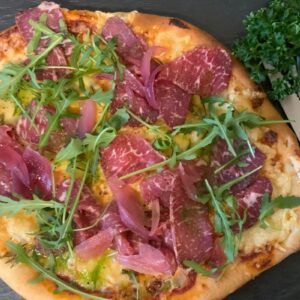 Madsens Gourmet Pizza - m/Kartoffel & røget oksefilet