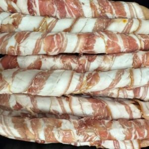 Slagter Madsen’s pølser i svøb(bacon) forskellige slags