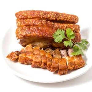 Flæskesteg af dansk gris m. tilbehør